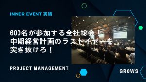 600名が参加する全社総会！中期経営計画のラストイヤーを突き抜けろ！