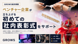 あるベンチャー企業様が立ち上げる初めての社内表彰式をサポートしました。